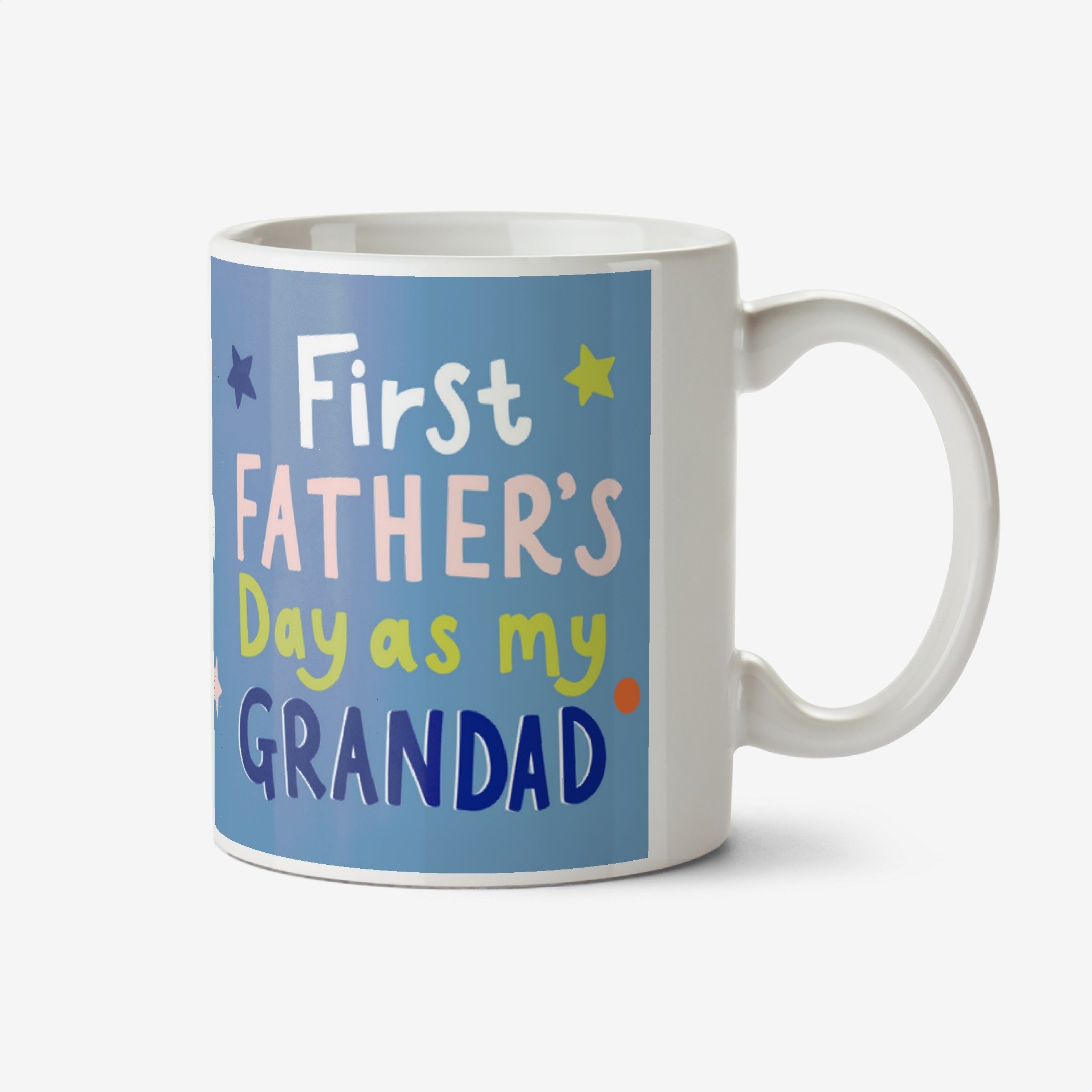 First Father's Day As My Grandad Multiple Photo Upload Mug Ceramic Mug