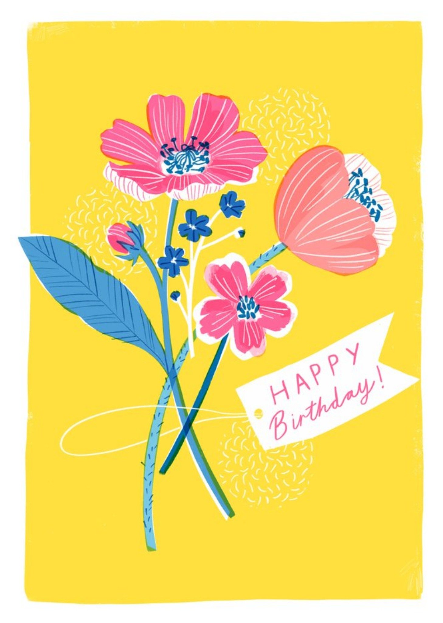 Cute Illustrated Happy Birthday Card Ecard