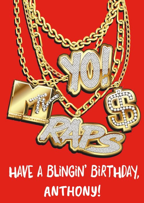 Yo! MTV Raps Birthday Card