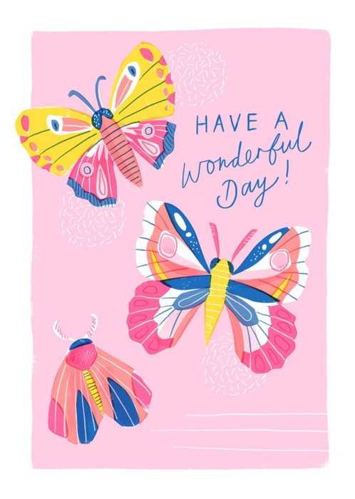 Cute Illustrated Have A Wonderful Day Card