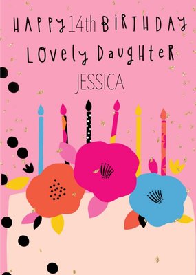 Pigment Illustrated Lovely Daughter Birthday Card