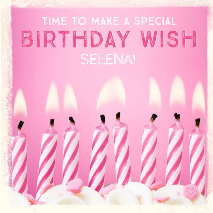 Personalised Make A Special Birthday Wish Card