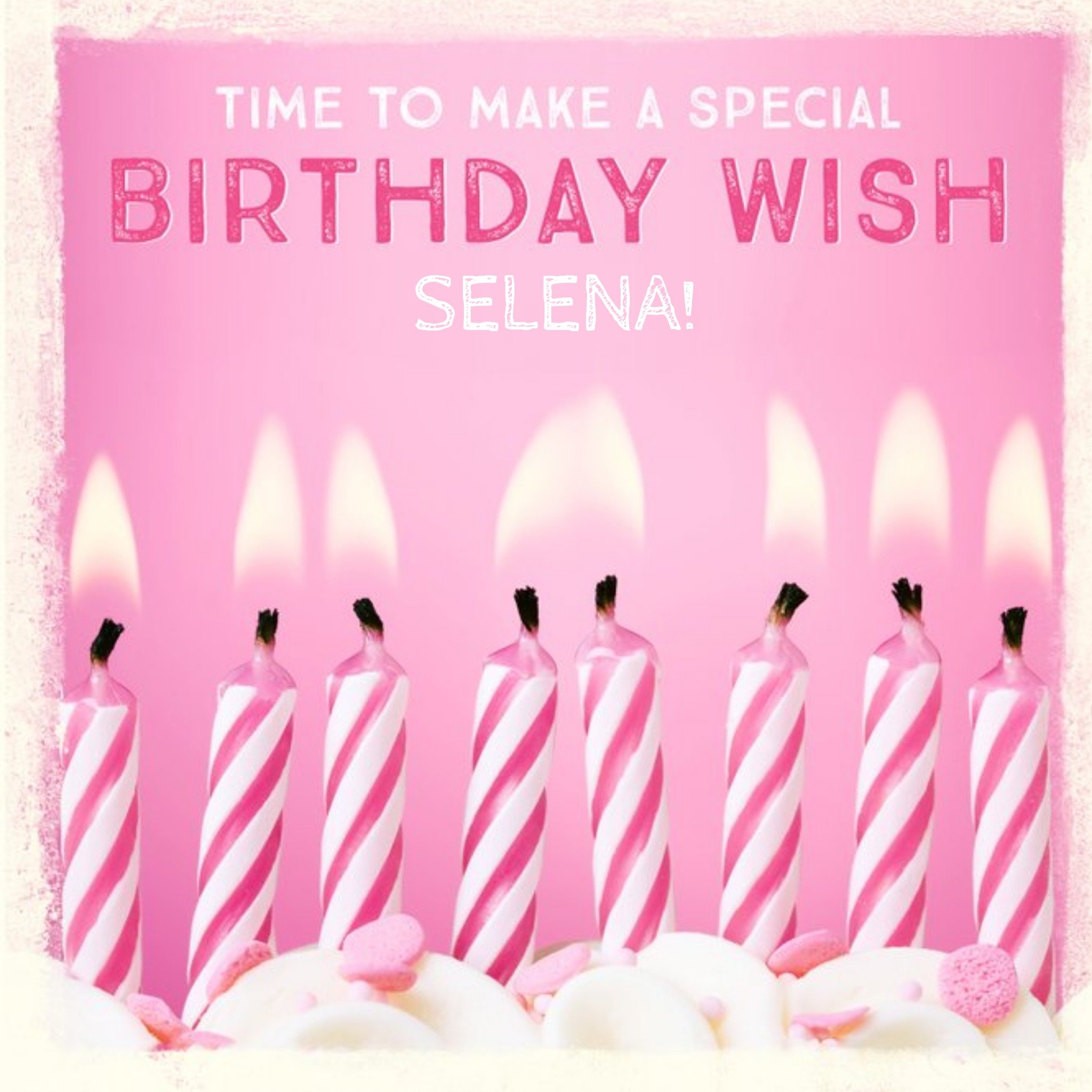 Moonpig Personalised Make A Special Birthday Wish Card, Large