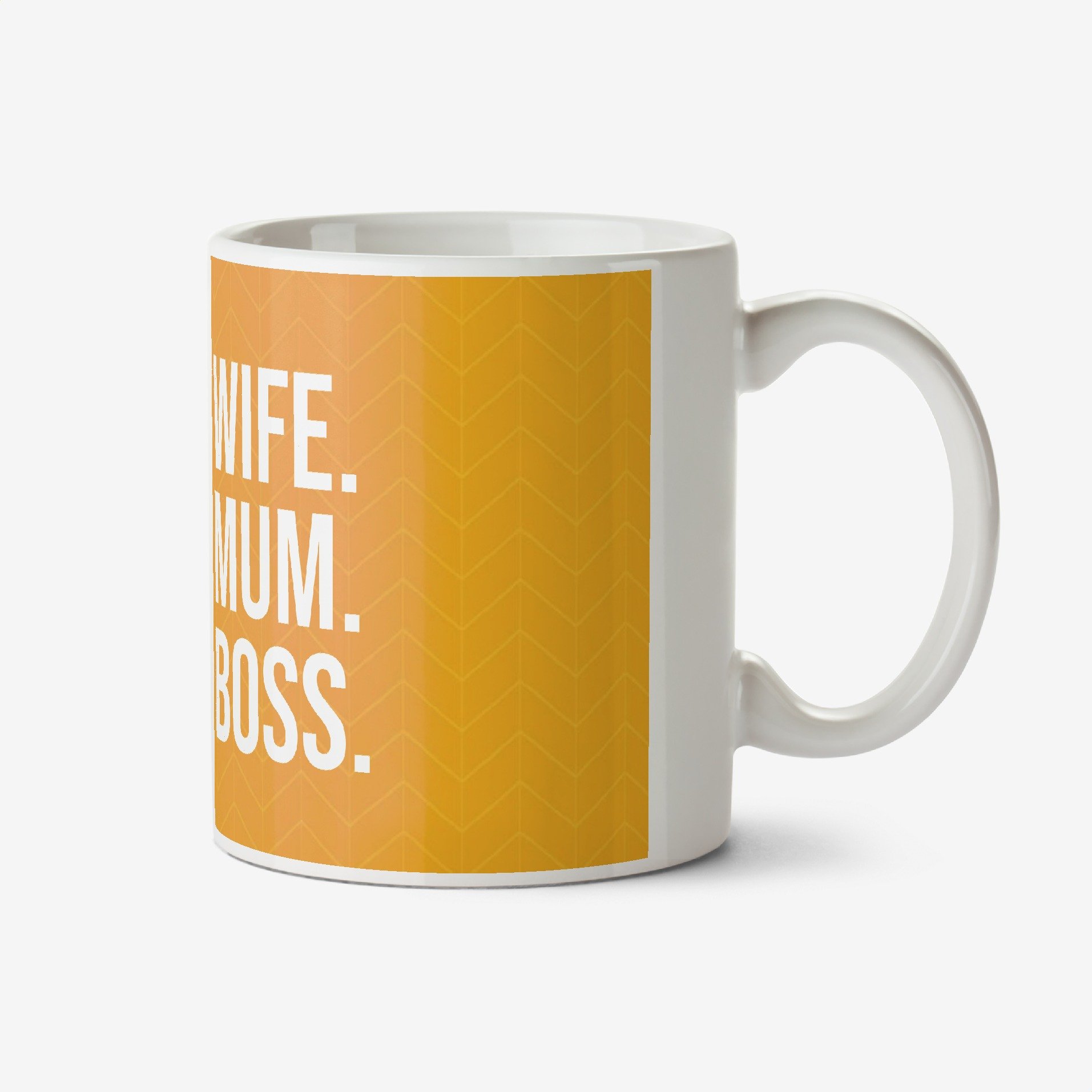 Moonpig Wife Mum Boss Typographic Mug Ceramic Mug