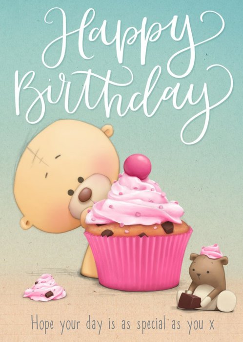 Big Cupcake Happy Birthday Personalised Card