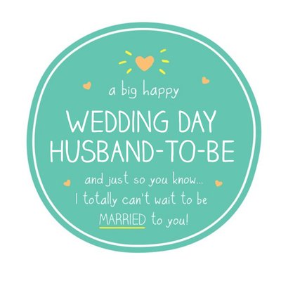 Happy Jackson Husband To Be I Can't Wait To Be Married To You Wedding Card