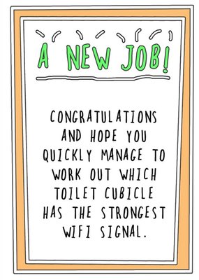 Go La La Funny A New Job! Which Toilet Cubicle Has The Strongest Wi Fi Signal Card