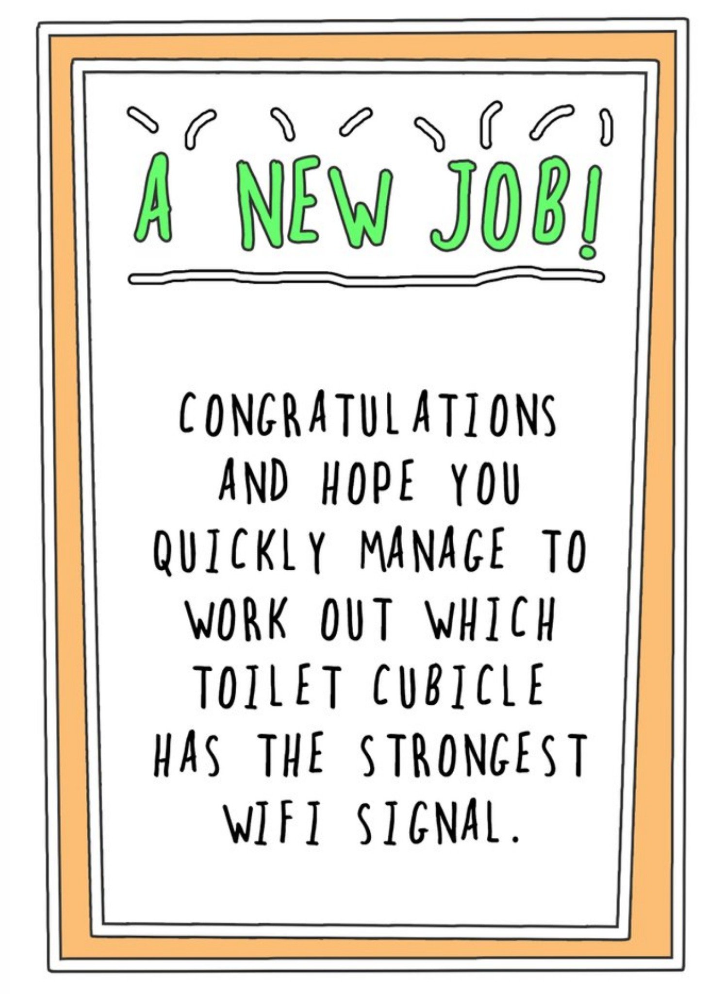 Go La La Funny A New Job Which Toilet Cubicle Has The Strongest Wi Fi Signal Card, Large