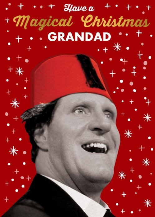 Tommy Cooper Magical Christmas Grandad Card