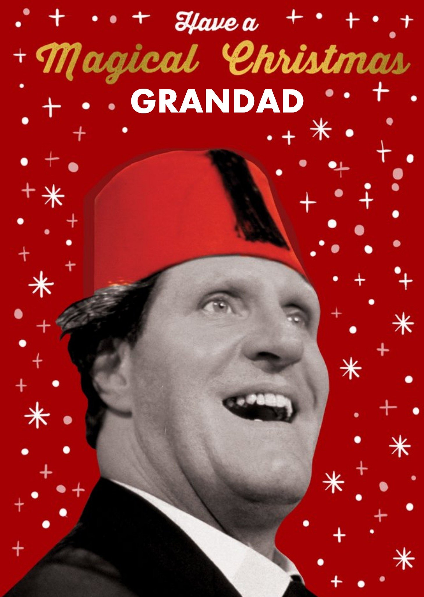 Moonpig Tommy Cooper Magical Christmas Grandad Card, Large