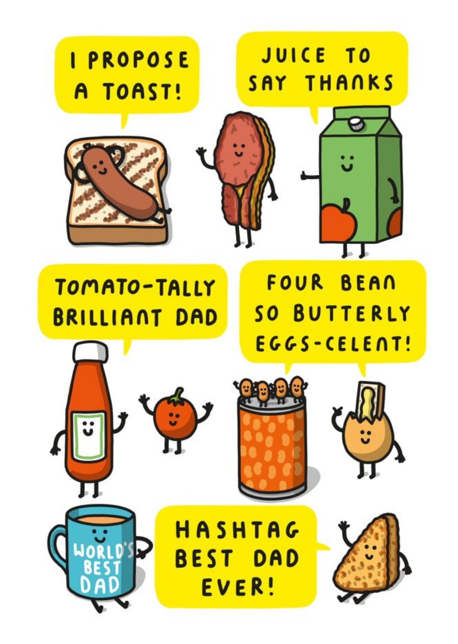 Other Mungo And Shoddy I Propose A Toast Hastag Best Dad Ever Fathers Day Card