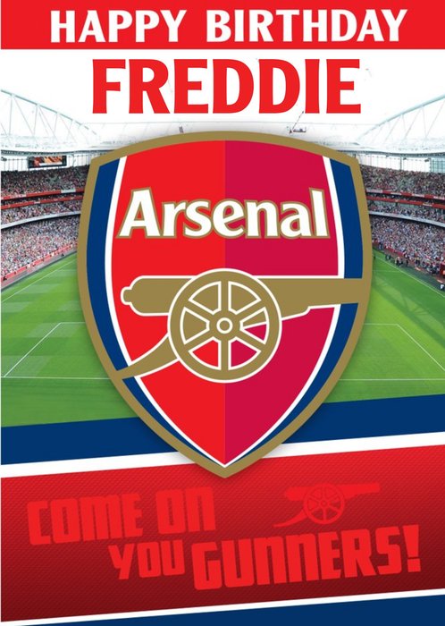 Arsenal FC Birthday Card - Come on you gunners!