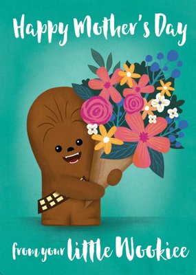 Star Wars Happy Mother's Day From Your Little Wookie Card