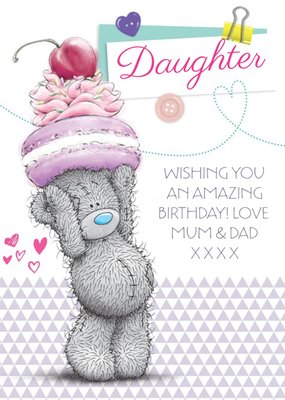 Tatty Teddy With Sweet Treats Happy Birthday Card For Daughter