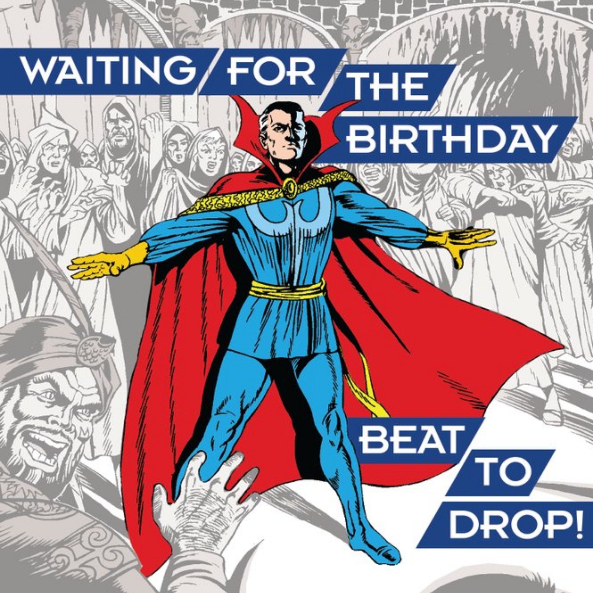 Birthday Card - Marvel - Dr Strange - Music - Dance, Large
