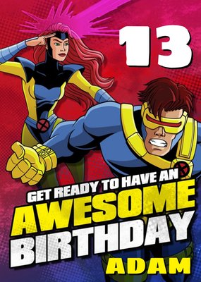 Marvel Xmen Get Ready To Have An Awesome Birthday Card