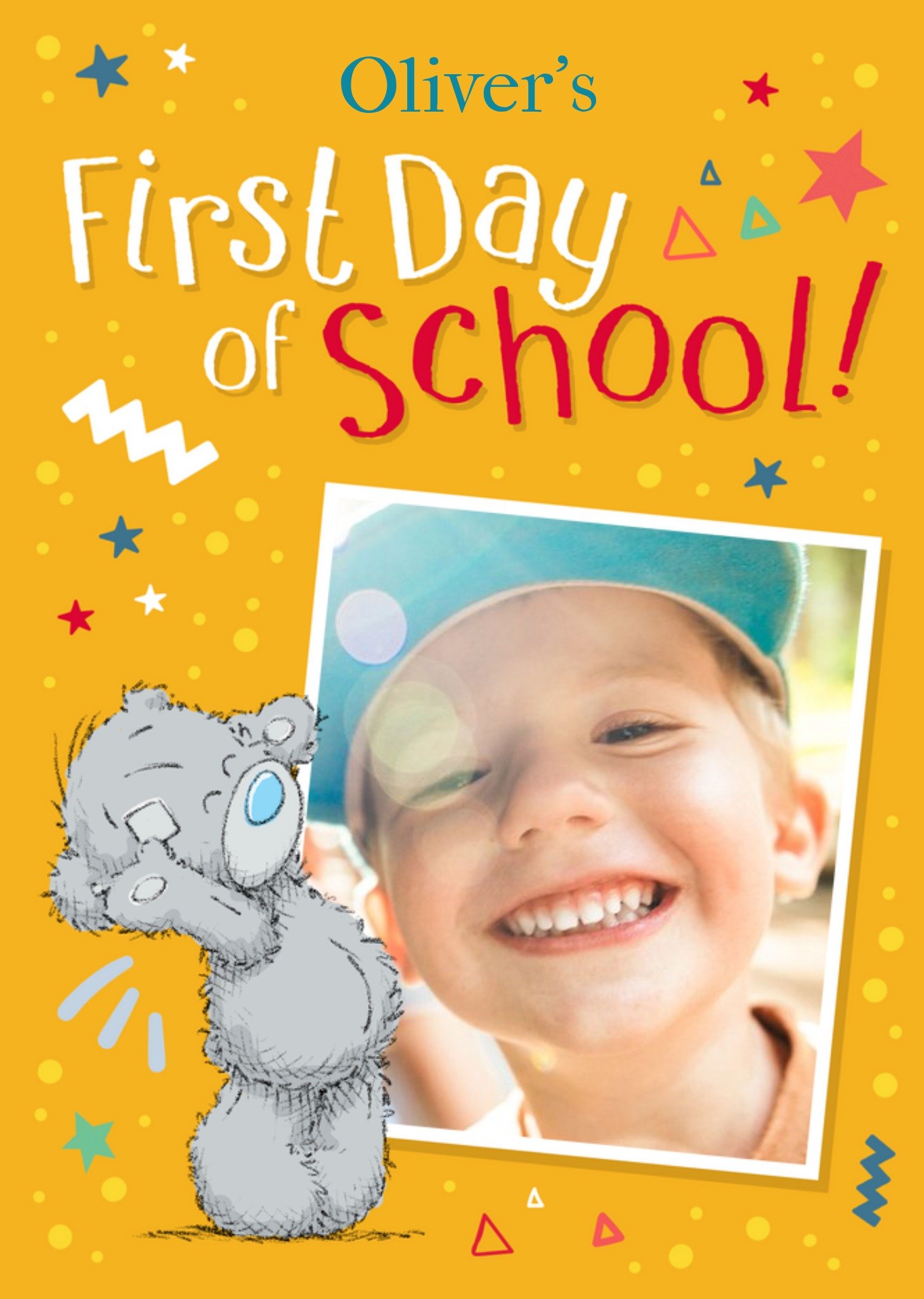 Me To You Tatty Teddy First Day Of School Photo Upload Card Ecard