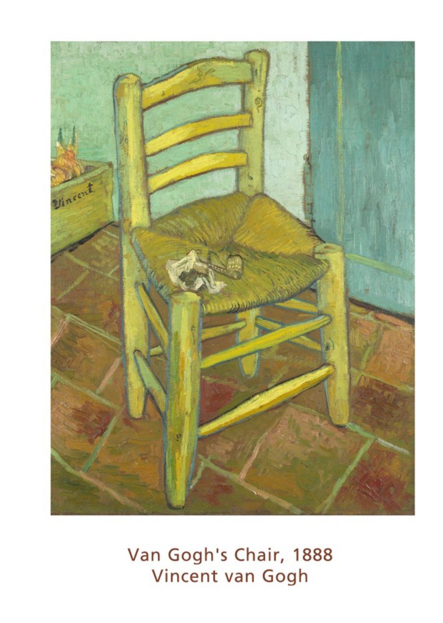 The National Gallery Van Gogh's Chair Birthday Card, Large