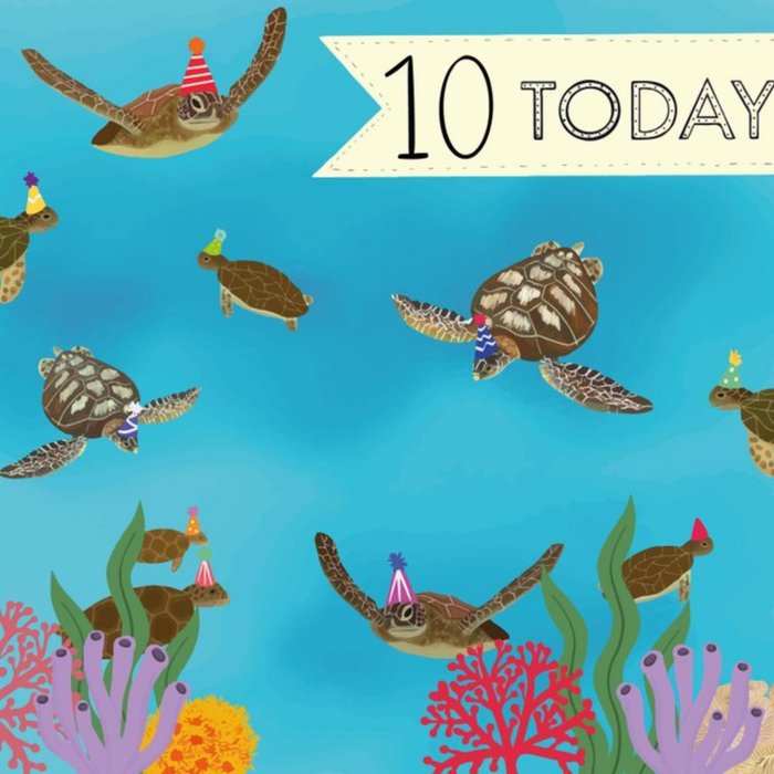 Helen Richmond Design 10 Today Aquarium Birthday Card