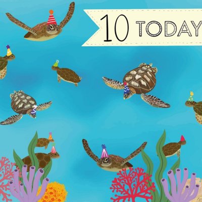 Helen Richmond Design 10 Today Aquarium Birthday Card