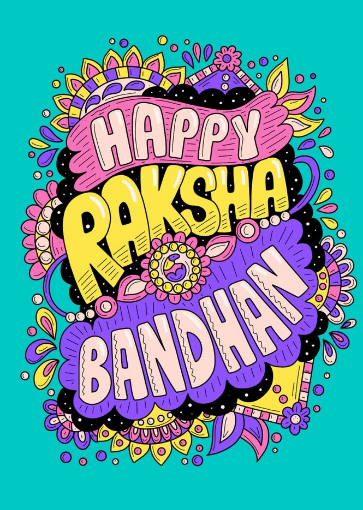 Moonpig Happy Raksha Bandhan Card, Large