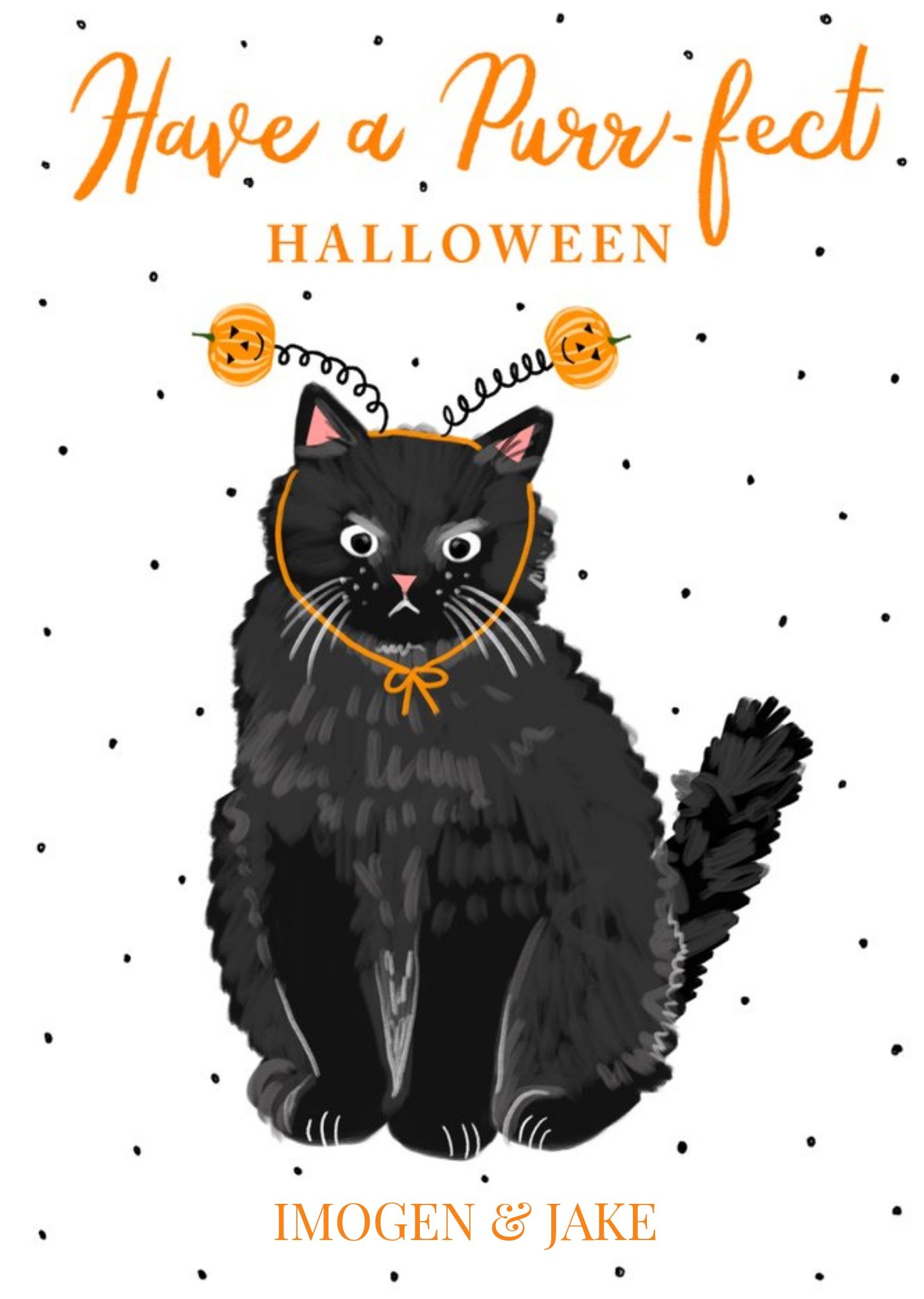 Okey Dokey Design Boo To You Purr-Fect Halloween Card, Large