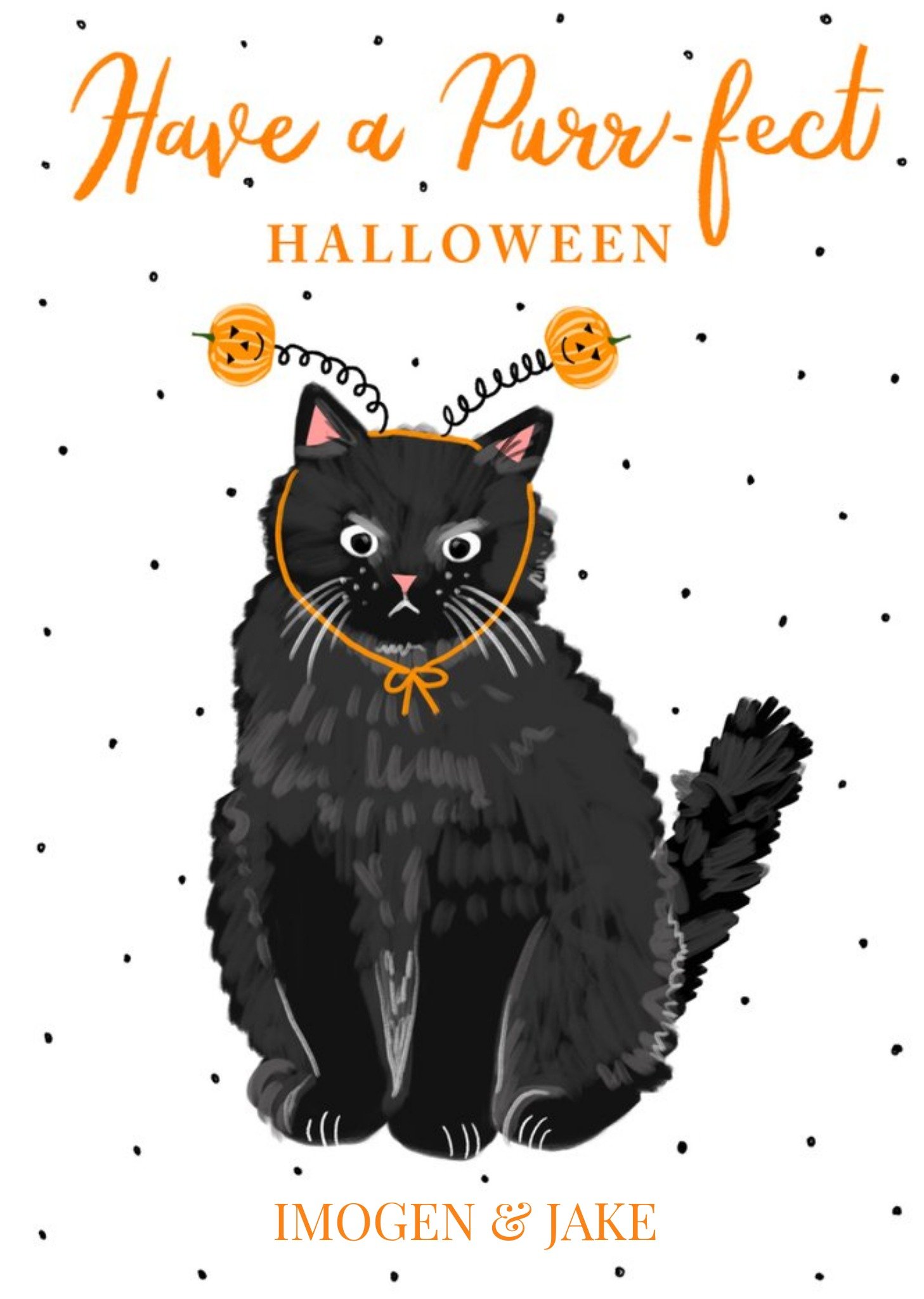 Okey Dokey Design Boo To You Purr-Fect Halloween Card Ecard