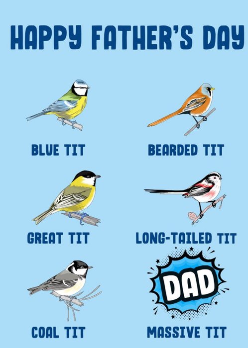 Funny Bird Spotting Father's Day Card