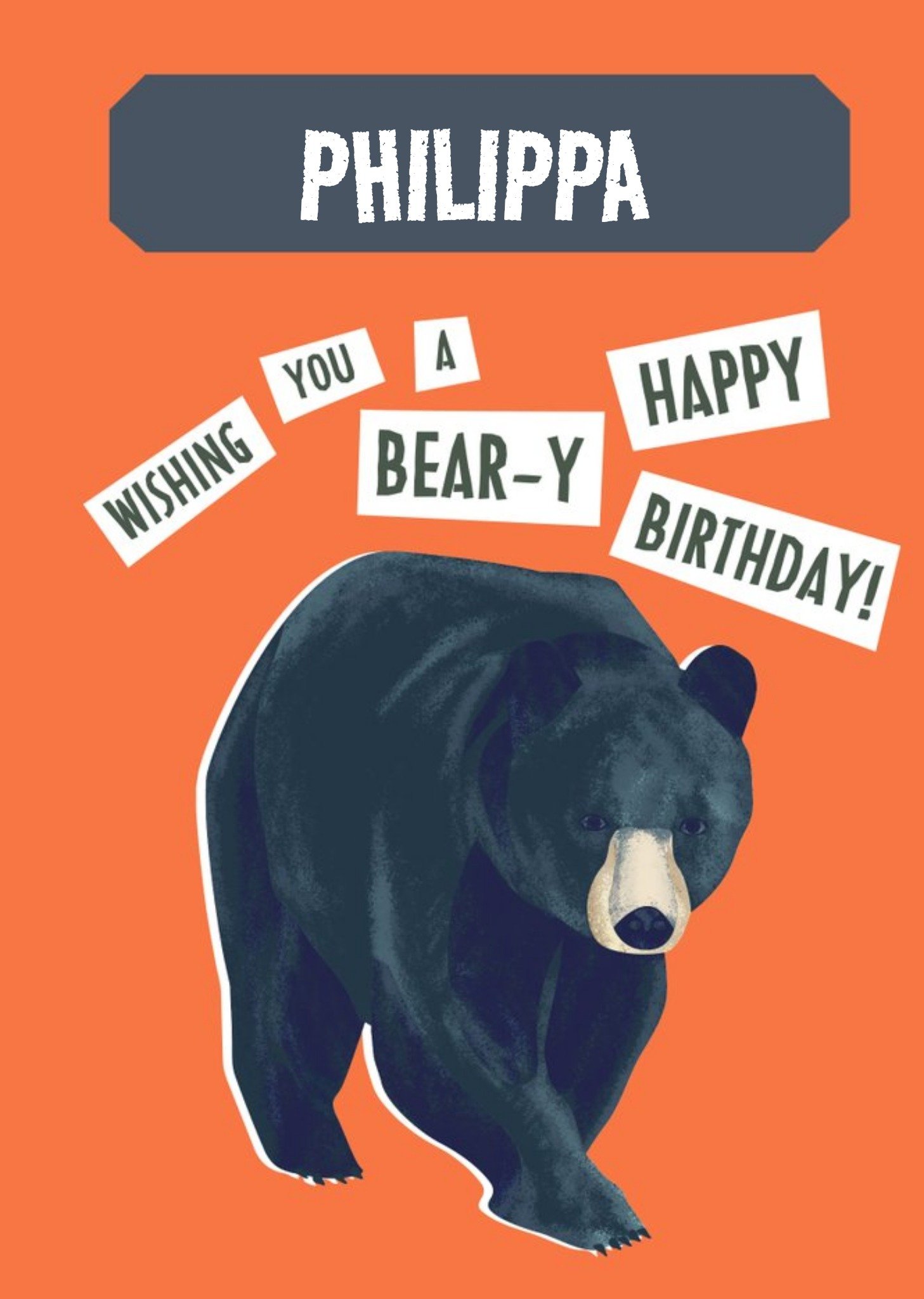 The Natural History Museum Natural History Museum Wishing You A Bear-Y Happy Birthday Card Ecard
