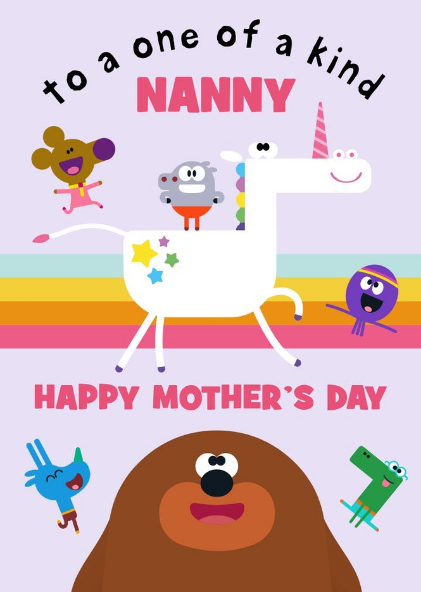 Bbc Hey Duggee One Of A Kind Nanny Mother's Day Card