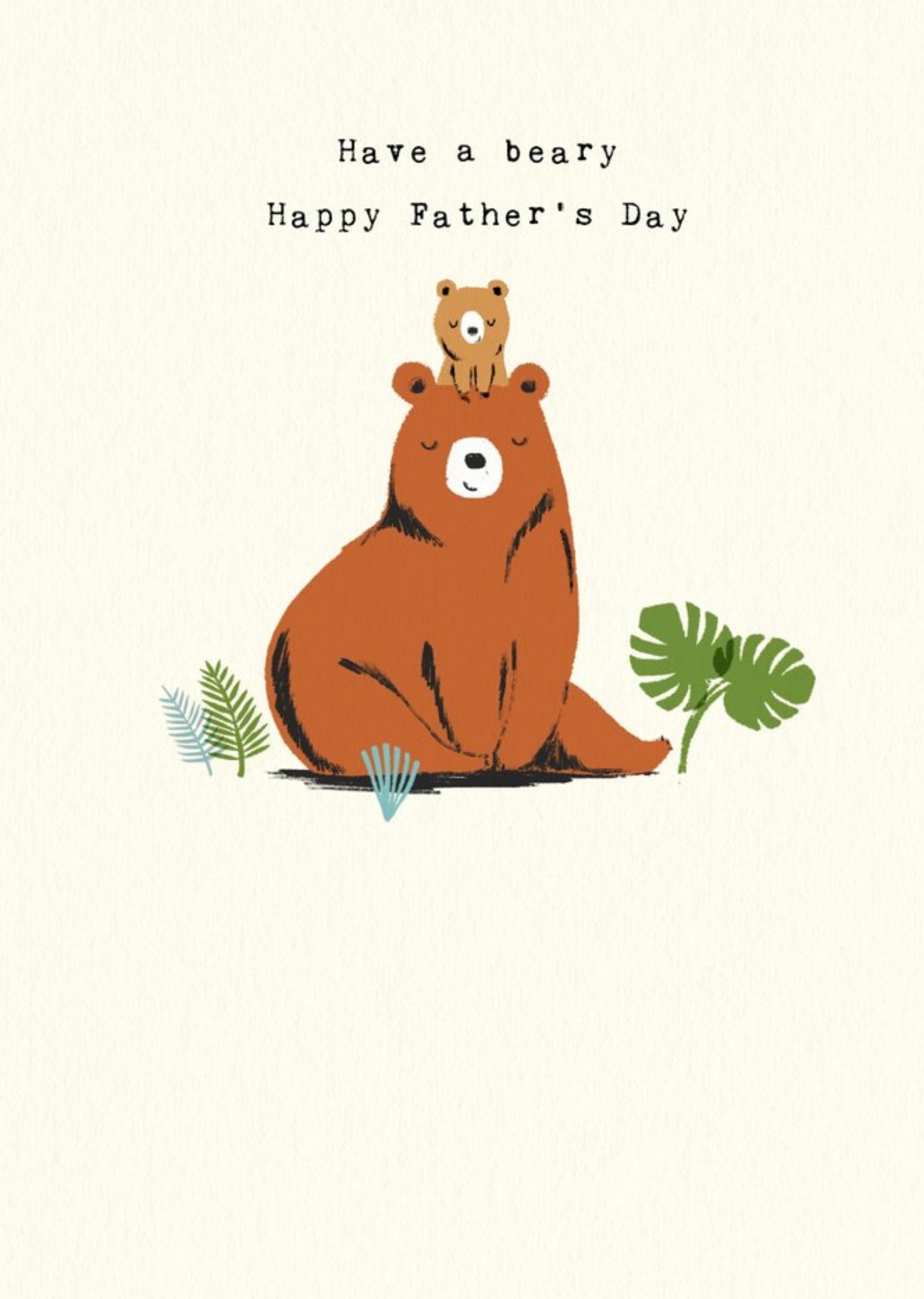 Cute Bears Have A Beary Happy Father's Day Card Ecard