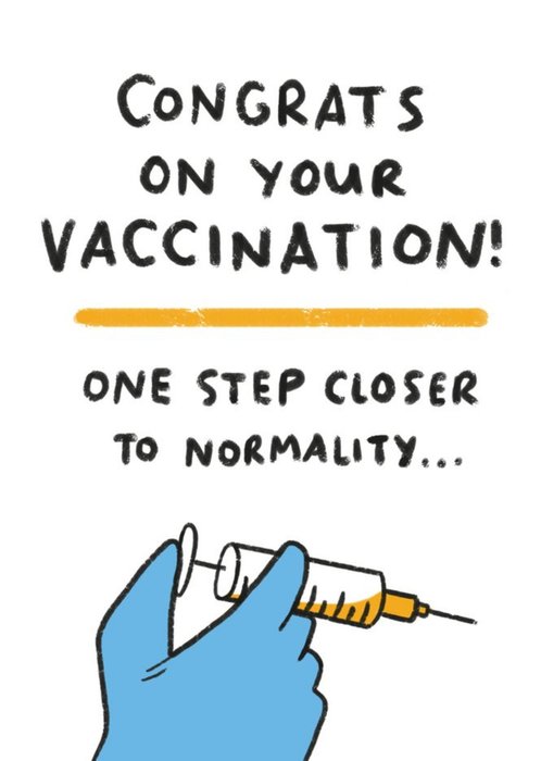 Congrats On Your Vaccination Card