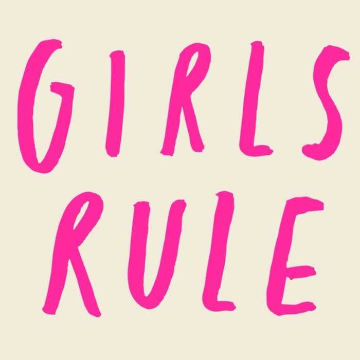 Girls Rule Square Card