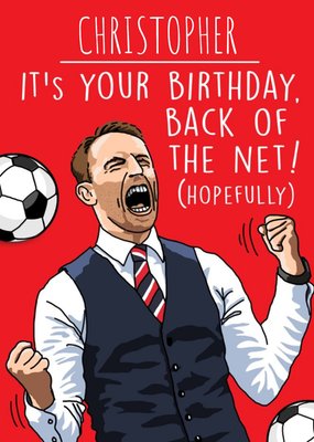It's Your Birthday, Back Of The Net! Card