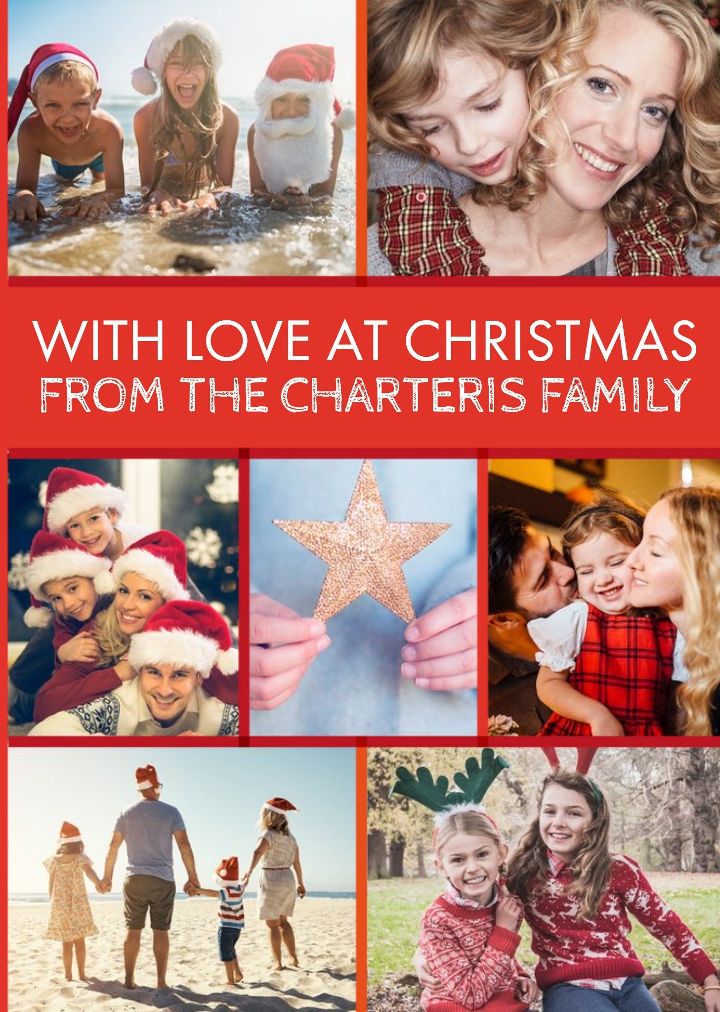 With Love At Christmas Photo Upload Card Ecard