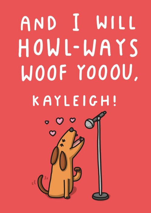 Mungo and Shoddy Illustrated Dogs Cute Valentine's Card