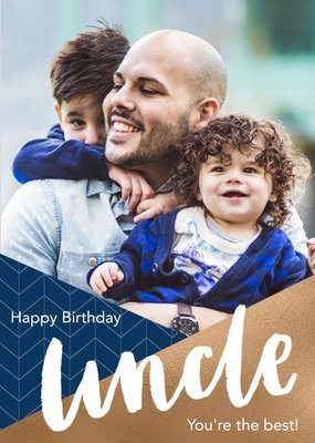 Uncle Photo Upload Birthday Card