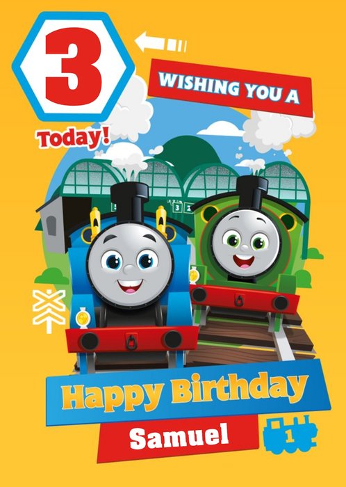 Thomas And Friends 3 Today Birthday Card