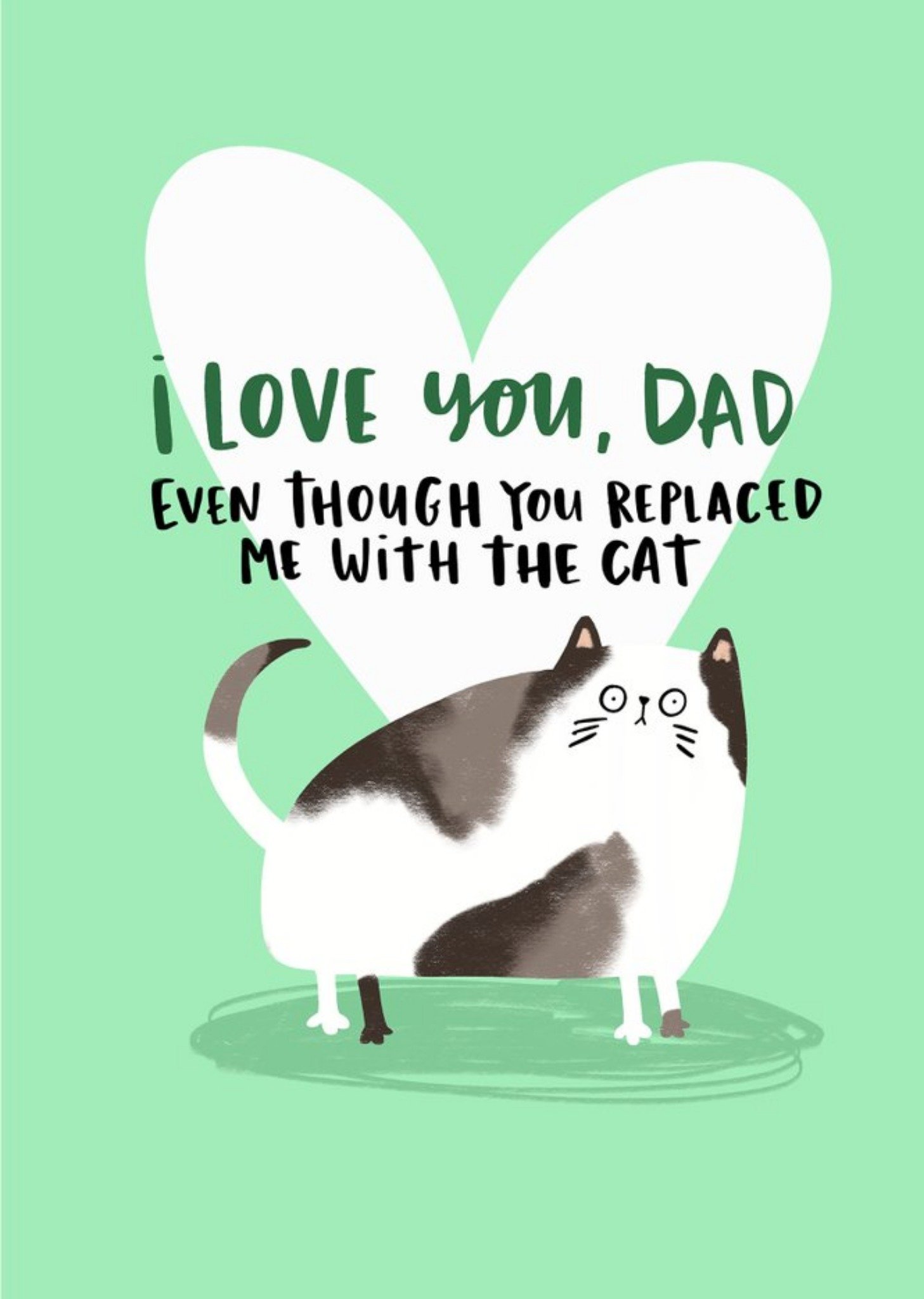 Lucy Maggie I Love You Dad Funny Father's Day Card