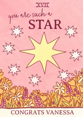 You Are Such A Star Tarot Style Card