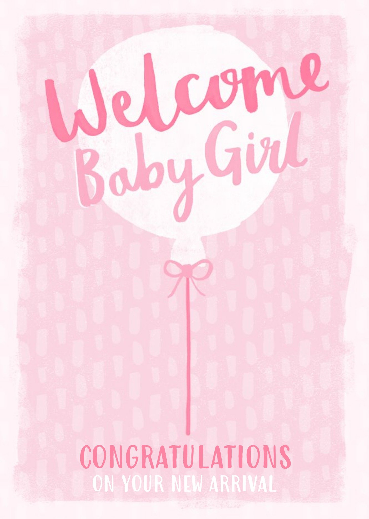 Moonpig Welcome New Baby Girl Card, Large