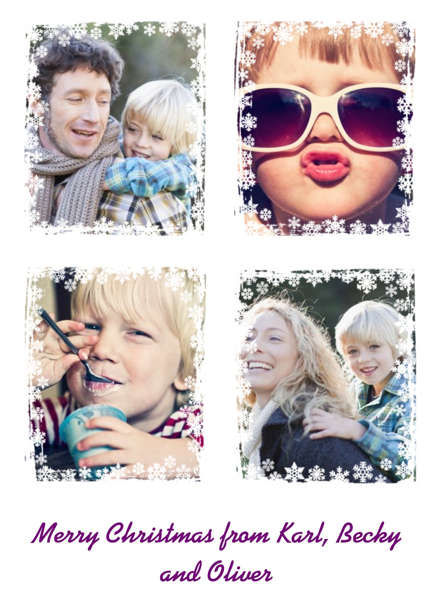 Family Photo Christmas Card Ecard