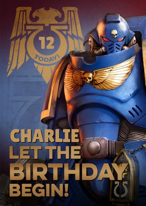 Warhammer Let The Birthday Begin Card