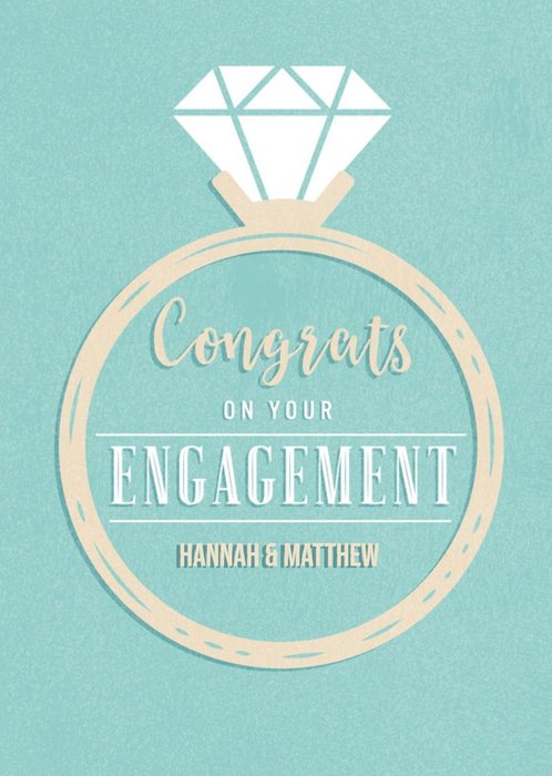 Congrats On Your Engagment Card