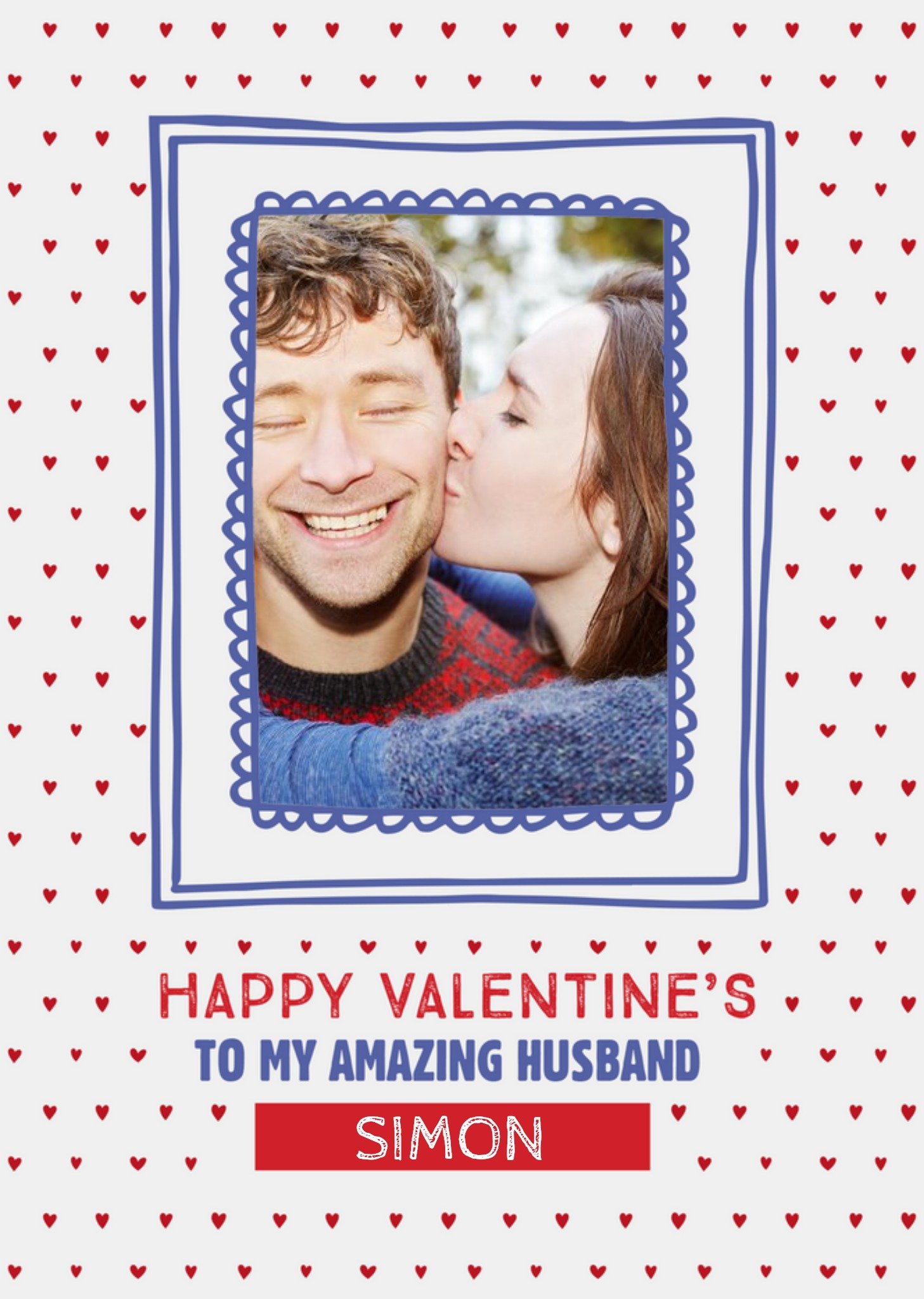 Moonpig Valentines Frame Us White Photo Upload Card Ecard
