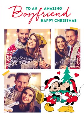 Disney Mickey And Minnie Christmas Card To An Amazing Boyfriend