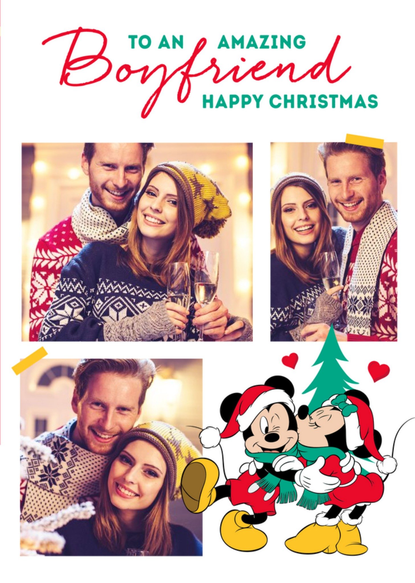 Mickey Mouse Disney Mickey And Minnie Christmas Card To An Amazing Boyfriend Ecard