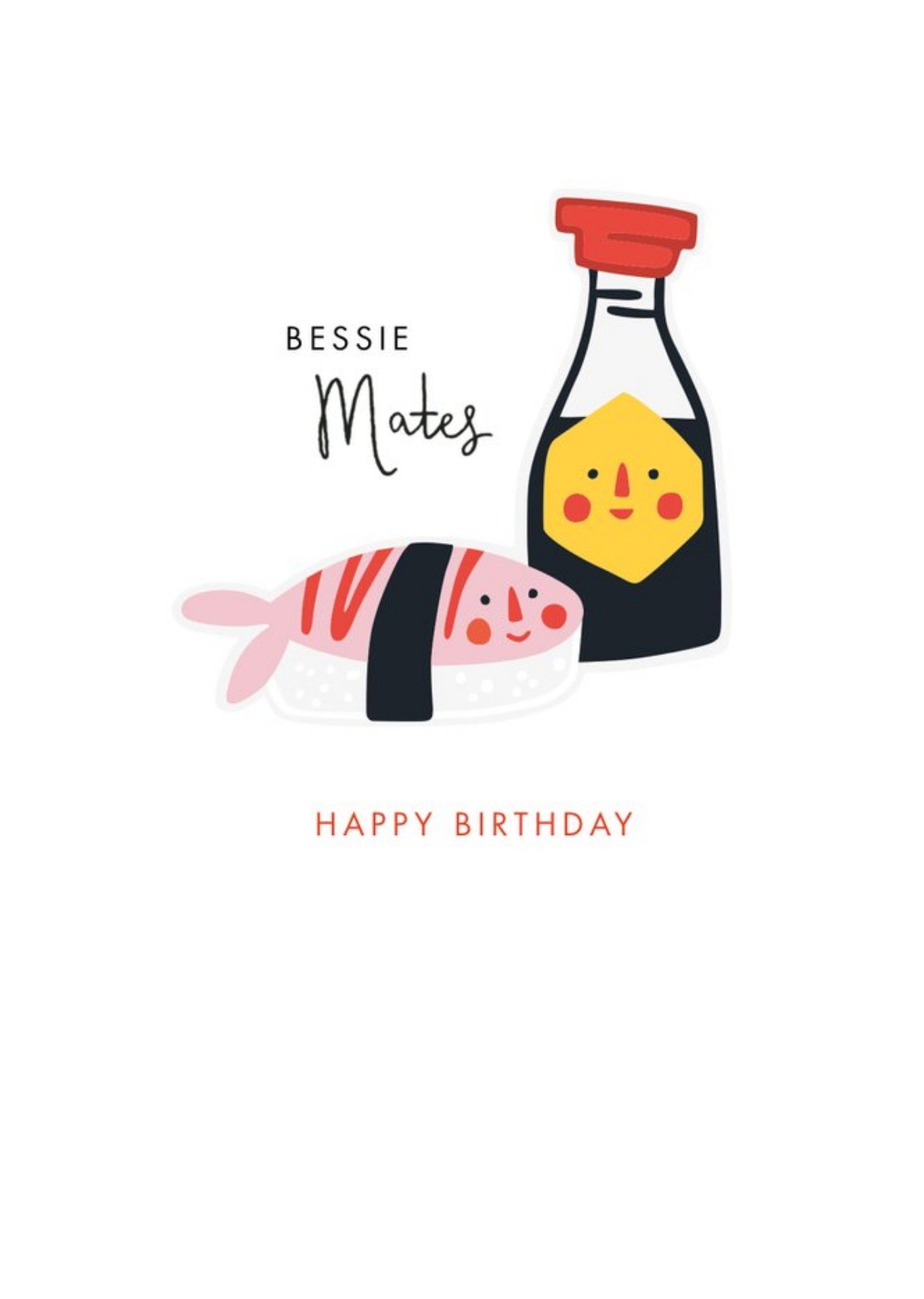 Hotchpotch Food Sushi Sweet Birthday Card Ecard