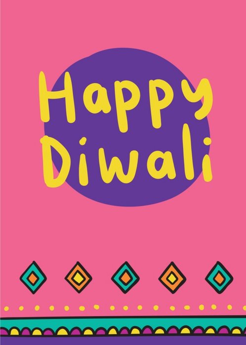Happy Diwali Pattern Card