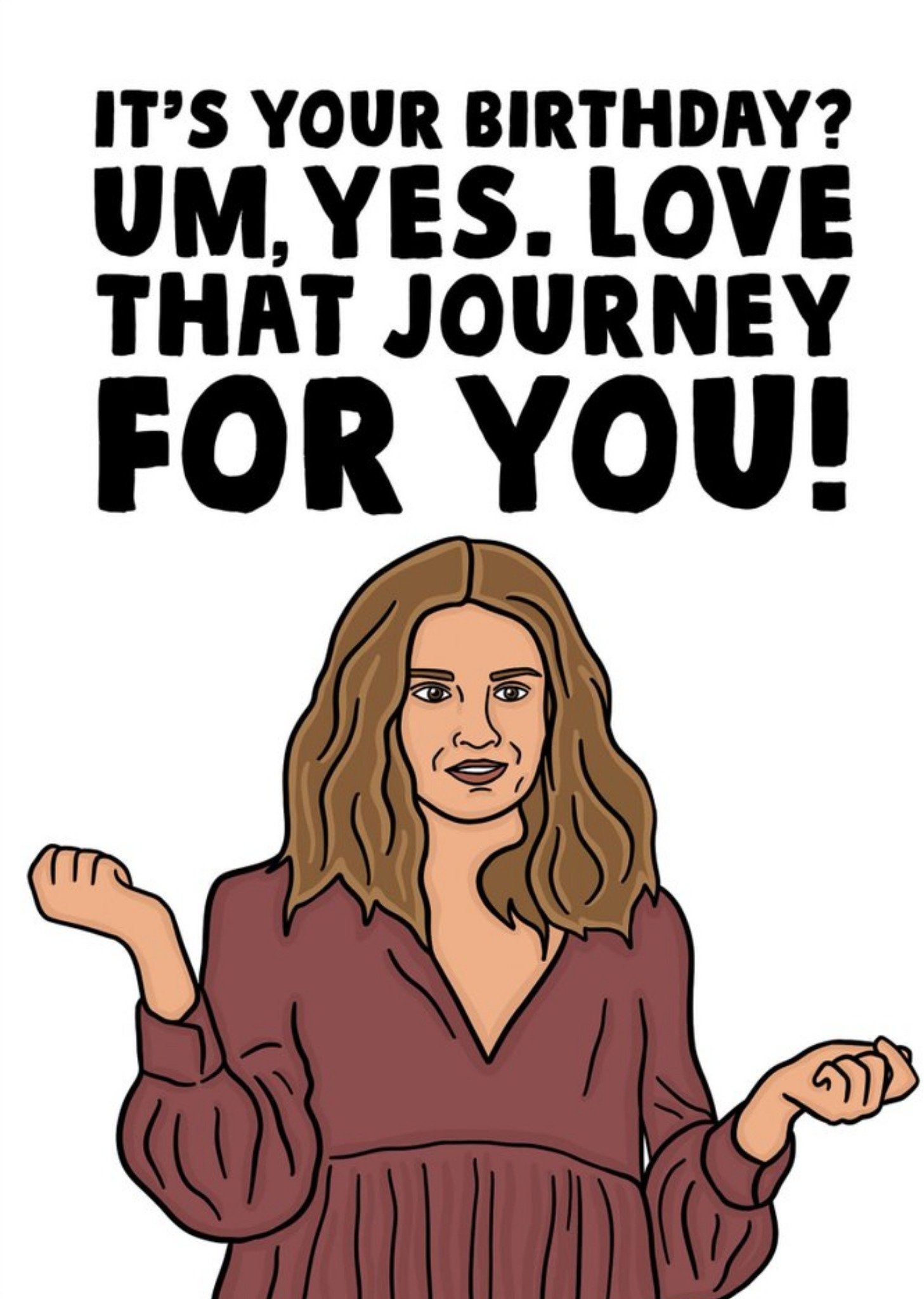 Funny Spoof Tv Show Love That Journey For You Birthday Card Ecard